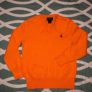 EUC - Polo by RL orange Light Sweater - Size 6